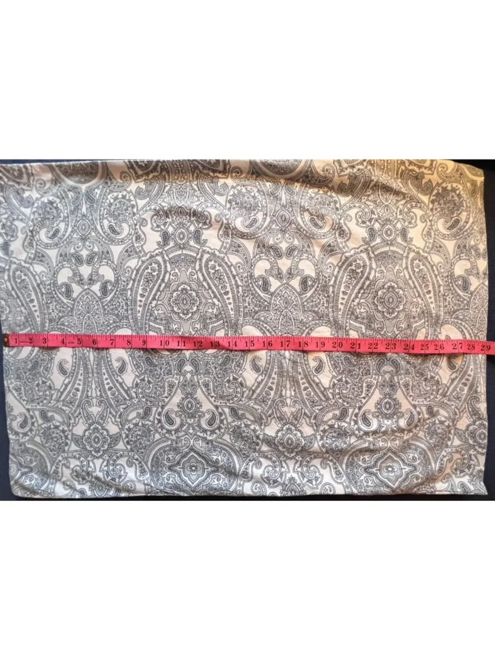 IKEA Jattevallmo Pillowcase Blue White Paisley Standard 100% Cotton Bedding